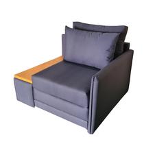 Poltrona Cama Solteiro com Tampo Baú Lateral Esquerdo Tecido Acquablock