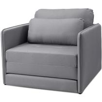 Poltrona Cama Solteiro Retrátil 1 Lugar 102cm Zora K01 Linho Soft Grafite - Lyam Decor Poltrona Cama Solteiro Retrátil 1 Lugar 102cm Zora K01 Linho Soft Grafite - Lyam Decor