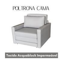 Poltrona Cama Solteiro Tecido Impermeável Acquablock