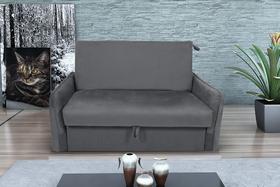 Poltrona Cama Zoe Confortável + Baú Para Sala De Espera - Veludo