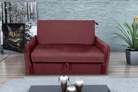 Poltrona Cama Zoe Confortável + Baú Para Sala De Espera - Veludo Poltrona Cama Zoe Confortável + Baú Para Sala De Espera - Veludo