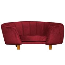 Poltrona Caminha Pet Lady - Veludo Vermelho