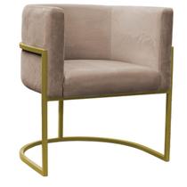 Poltrona Carla Base Dourado - 74cm X 66cm Poltrona Carla Base Dourado - 74cm X 66cm