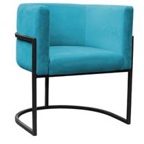 Poltrona Carla Base Preta - 74cm X 66cm Poltrona Carla Base Preta - 74cm X 66cm