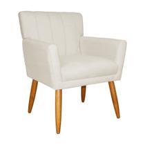 Poltrona Cecília Para Sala de Jantar Suede - Vallisa Decor