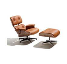 Poltrona Charles Eames Com Puff - Cor Caramelo