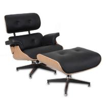 Poltrona Charles Eames Couro 85x84x83cm Marrom