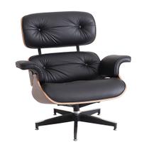 Poltrona Charles Eames - Preta com Tabaco