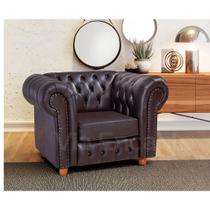 Poltrona Chesterfield Bourbon Via Encanto Courano Marrom Café Poltrona Chesterfield Bourbon Via Encanto Courano Marrom Café