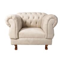 Poltrona Chesterfield Capitonê Elisabeth Suede Bege Decoração, Recepção, Salas de Tv e Estar Poltrona Chesterfield Capitonê Elisabeth Suede Bege Decoração, Recepção, Salas de Tv e Estar