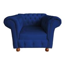 Poltrona Chesterfield Capitone Luis XV Veludo Azul Marinho / Decoracao , Sala estar, tv, recepção, barbearia Poltrona Chesterfield Capitone Luis XV Veludo Azul Marinho / Decoracao , Sala estar, tv, recepção, barbearia