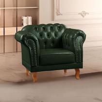 Poltrona Chesterfield Clássica Duque Yescasa Verde Poltrona Chesterfield Clássica Duque Yescasa Verde