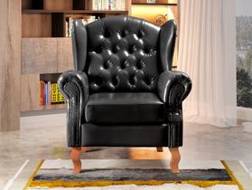 Poltrona Chesterfield Decoração Retrô Vintage Poltrona Chesterfield Decoração Retrô Vintage