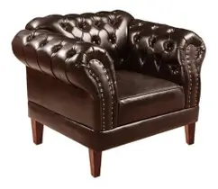 Poltrona Chesterfield Duque Capitonê Corano Café Poltrona Chesterfield Duque Capitonê Corano Café