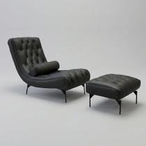 Poltrona Chesterfield Espreguiçadeira A300 Cor:Preto Poltrona Chesterfield Espreguiçadeira A300 Cor:Preto