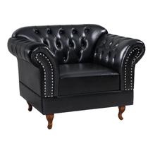 Poltrona Chesterfield Malbec Via Encanto Preto Poltrona Chesterfield Malbec Via Encanto Preto