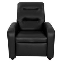 Poltrona Classic em Linho Reclinável Matrix Cor Preto