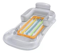 Poltrona Colchão Boia Inflável Bronzear Piscina Férias Luxo