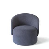 Poltrona Colli Organica Decorativa Confortável Sala Quarto Recepção Tecido Boucle