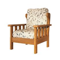 Poltrona com Almofadas 100% Madeira Maciça