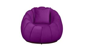 Poltrona Concha + Almofada Veludo Roxo Poltrona Concha + Almofada Veludo Roxo