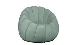 Poltrona Concha Decorativa Base Fixa Veludo - Estopar Poltrona Concha Decorativa Base Fixa Veludo - Estopar