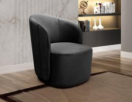 Poltrona Concha Stela Decoração Moderna Sala, Recepção, Escritório