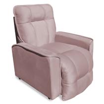 Poltrona confortável descanso orion veludo