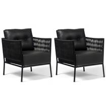 Poltrona Corda Náutica Preto/Preto Living, Varanda, Estar Kit 2 - Poltrona Caribe Black Poltrona Corda Náutica Preto/Preto Living, Varanda, Estar Kit 2 - Poltrona Caribe Black