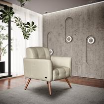 Poltrona Couro Legítimo Bia 80x67cm