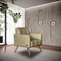 Poltrona Couro Legítimo Bia