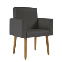 Poltrona Couro material sintético Para Salão Balaqui Decor