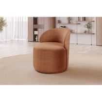 Poltrona Curva Moderna Brenda Design Arredondado Laranja Poltrona Curva Moderna Brenda Design Arredondado Laranja