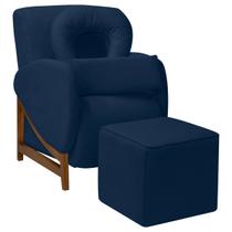 Poltrona da Mamãe e Puff para Amamentação Babi Quarto de Bebê Bouclê - SOFA STORE