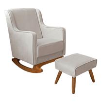 Poltrona de Amamentação Aquilá Balanço Off White - Anjo de Casa