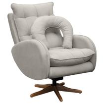 Poltrona de Amamentação Base Giratória Balanço Angra Veludo Poltrona de Amamentação Base Giratória Balanço Angra Veludo