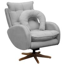 Poltrona de Amamentação Base Giratória Balanço Angra Veludo Poltrona de Amamentação Base Giratória Balanço Angra Veludo