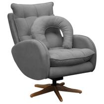 Poltrona de Amamentação Base Giratória Balanço Angra Veludo Poltrona de Amamentação Base Giratória Balanço Angra Veludo