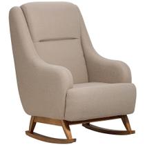 Poltrona de Amamentação Com Balanço Base Nina Fábula D02 Bouclê Marrom Claro B-122 - Lyam Decor Poltrona de Amamentação Com Balanço Base Nina Fábula D02 Bouclê Marrom Claro B-122 - Lyam Decor