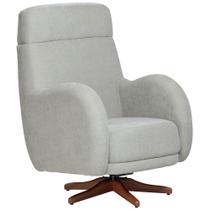 Poltrona de Amamentação Com Balanço Giratória Ternura D02 Linho Verde Claro C-47 - Lyam Decor Poltrona de Amamentação Com Balanço Giratória Ternura D02 Linho Verde Claro C-47 - Lyam Decor