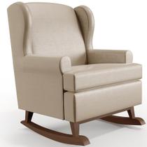 Poltrona De Amamentação Com Balanço Malu Base De Madeira P02 Facto Pérola Metalizado - Lyam Decor Poltrona De Amamentação Com Balanço Malu Base De Madeira P02 Facto Pérola Metalizado - Lyam Decor