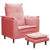 Poltrona De Amamentação Com Puff Isabella Bellamado