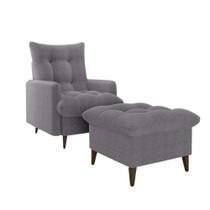 Poltrona De Amamentação Com Puff Montreal Matrix Boucle Cinza Poltrona De Amamentação Com Puff Montreal Matrix Boucle Cinza