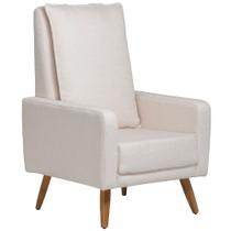 Poltrona de Amamentação Fixa Pés Manu Noah D02 Bouclê Off White B-114 - Lyam Decor Poltrona de Amamentação Fixa Pés Manu Noah D02 Bouclê Off White B-114 - Lyam Decor