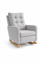 Poltrona de Amamentação Malibu Linho com Balanço Conforto e Design para Sala e Quarto Poltrona de Amamentação Malibu Linho com Balanço Conforto e Design para Sala e Quarto