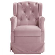 Poltrona de Balanço Para Amamentação Ternura Corano Rosa