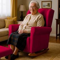 Poltrona De Balanço Pro Vovo Confortavel Luxo Premium Aquila