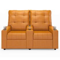 Poltrona de Cinema Reclinável 2 Lugares Baú USB Mallie FH9 PU Whisky - Mpozenato Poltrona de Cinema Reclinável 2 Lugares Baú USB Mallie FH9 PU Whisky - Mpozenato
