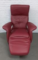 Poltrona de Couro Vermelha Reclinável Motorizada Poltrona de Couro Vermelha Reclinável Motorizada