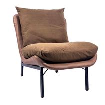 Poltrona de Descanso com Almofadas Pipa Marrom e Branco White Arrow